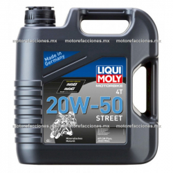 Garrafa Liqui Moly 4T MINERAL 20W50 - JASO MA2 - Garrafa 4000 ml