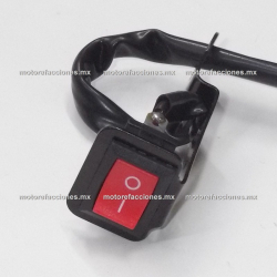 Boton (ON/OFF) Interruptor Moto / Motocarro - 7/8" (22mm) - SENCILLO