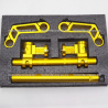 Manubrio Deportivo Transformer Motocicleta 7/8" (amarillo / dorado) - Multiposiciones