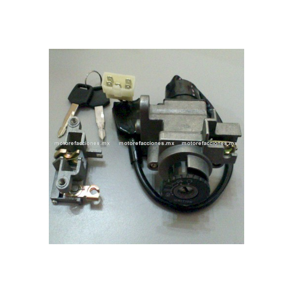 Switch Completo con Llave Motoneta - Italika WS150 - WS175 - W150 - XW150 - Conector 5 cables
