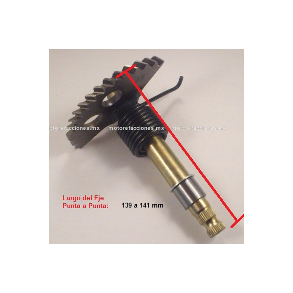 Eje Pedal de Arranque MEDIANO - CS125 - XS125 - GS150 - GTS175 - GSC175