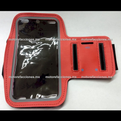 Funda Celular / GPS 7" Deportiva - (para el brazo) - ROJO