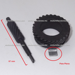Engrane /p Araña de Velocímetro - Italika FT125 Deivery / DT150 Delivery - (Rin 17" de Rayos) - (Version 1)