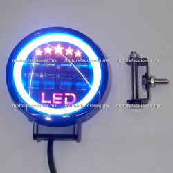 Faro Auxiliar Hiper-LED - 4 Lupas y Aro - EXTRA Largo Alcance