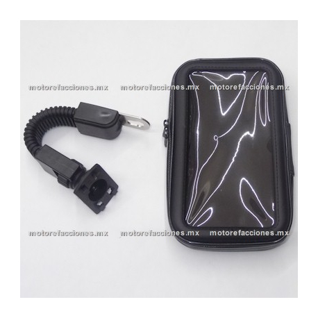 Soporte Celular - GPS contra Agua para Moto - 6.5" - para espejo de moto