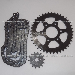 Kit de Sproket, Piñon y Cadena - 41/14T + 520HO - Bajaj Pulsar RS200 - ORIGINAL