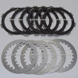 Pastas de Clutch y Discos Vento Rocketman 250 - Tornado 250 - 11 pzas