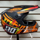 Casco Cross - Shot - Talla L - Negro Mate c/ Naranja