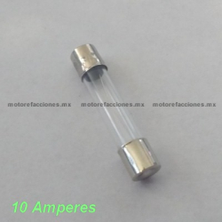 Fusible de Cristal - 10 Amperes - Pza - 6x30