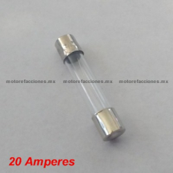 Fusible de Cristal - 20 Amperes - Pza - 6x30