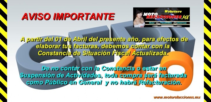AVISO IMPORTANTE