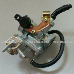 Carburador Completo - Ahogador Manual por Chicote - Motocicletas 110cc - Italika AT110 / AT110 Sport / Argenta 110