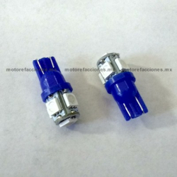 Foco Pellizco Azul Hiper-LED 12v de 5 unidades - (Blister 2 pzas)